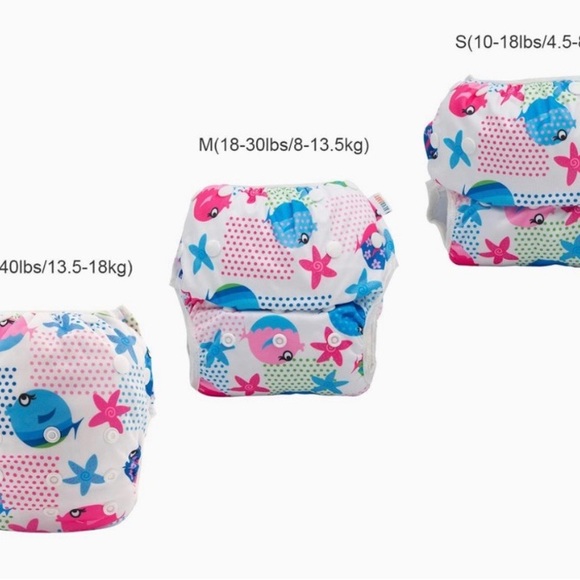 Swim Diapers Baby & Toddler Snap One Size Reusable Adjustable - Picture 5 of 7